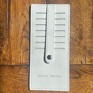 Badgley Mischka Cream Card Holder